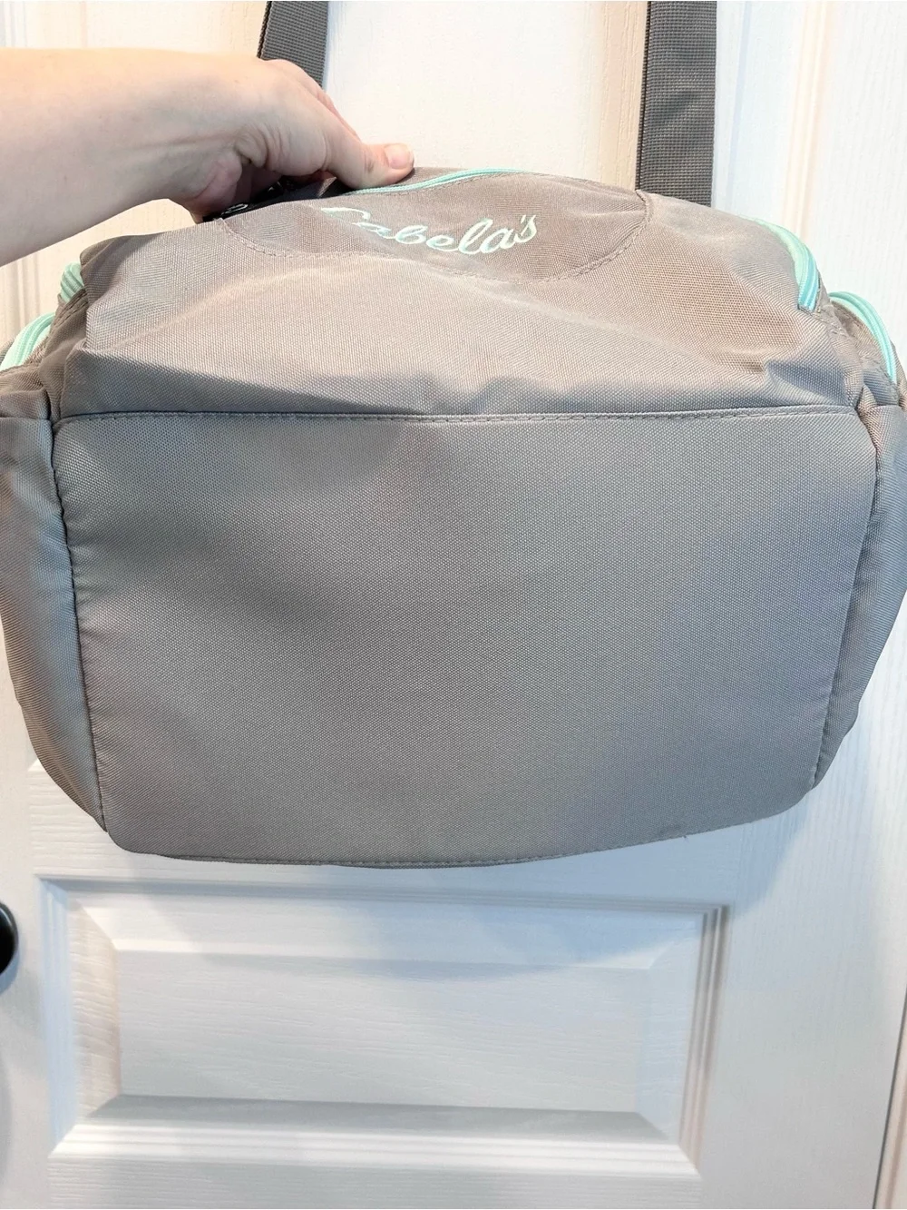 Cabela's Catch-All Gear Bag Gray/Teal Soft Tackle Bag, Range Bag, Small Duffel